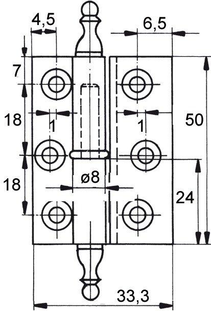 Produktbild FS Möbelbänder, Rollendurchmesser 8 mm (1 Stk.)