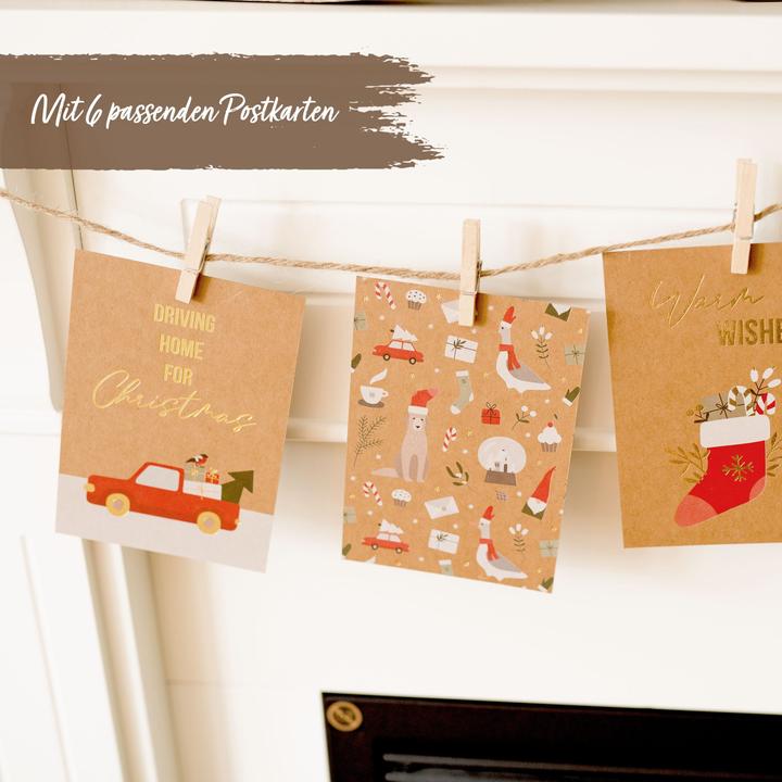 Produktbild Papierdrachen Christmas (6x)