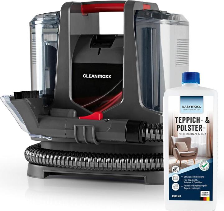 Produktbild CleanMaxx Kompakter Teppich- und Polsterreiniger mit Sprühfunktion und Dual-Tank-System