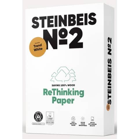 Steinbeis Copy Paper No.2 Rec. 80g white A3 500Bl (A3, 500 Sheets, 80 g/m²)