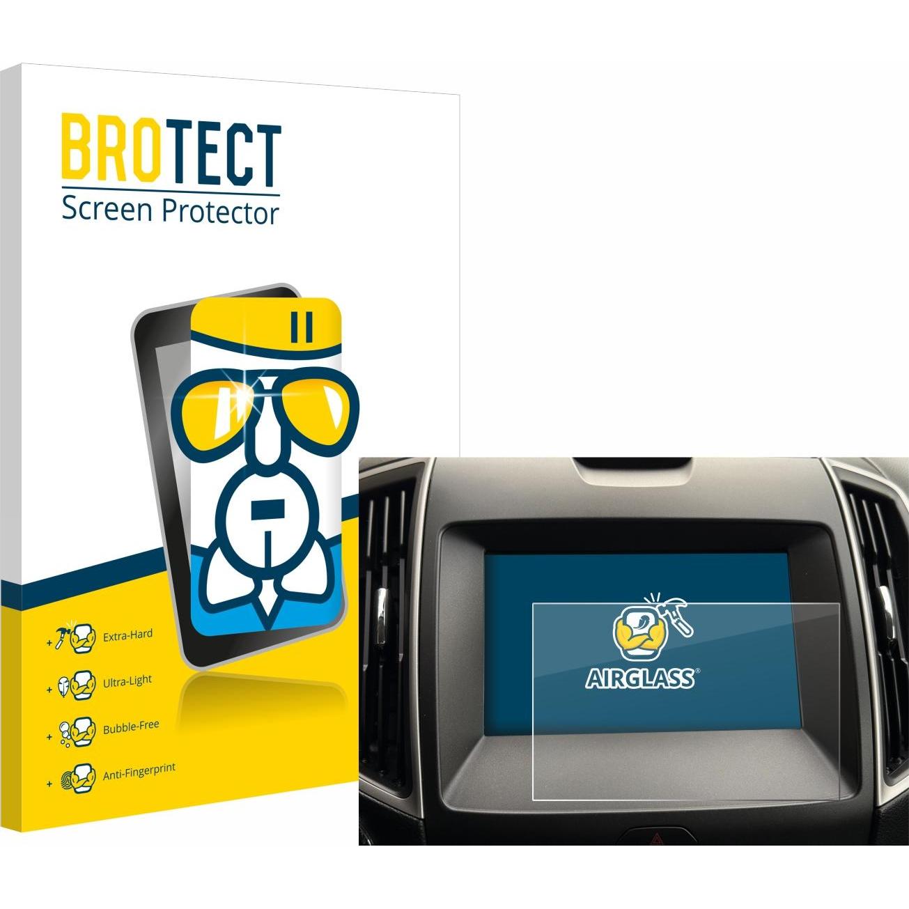 BROTECT, Fahrzeug Navigation Zubehör, Schutzglas Schutzfolie Displayschutz Display Schutz Glas Folie klar