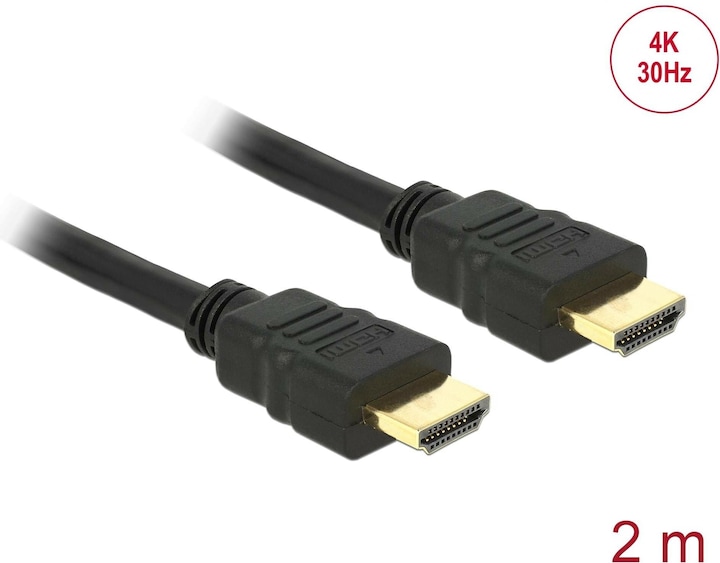 Produktbild Delock HDMI (Typ A) — HDMI (Typ A) (2 m, HDMI)