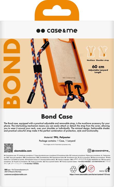 Image du produit Case & Me case&me Étui Bond pour iPhone 14/13 orange (Apple iPhone 14)