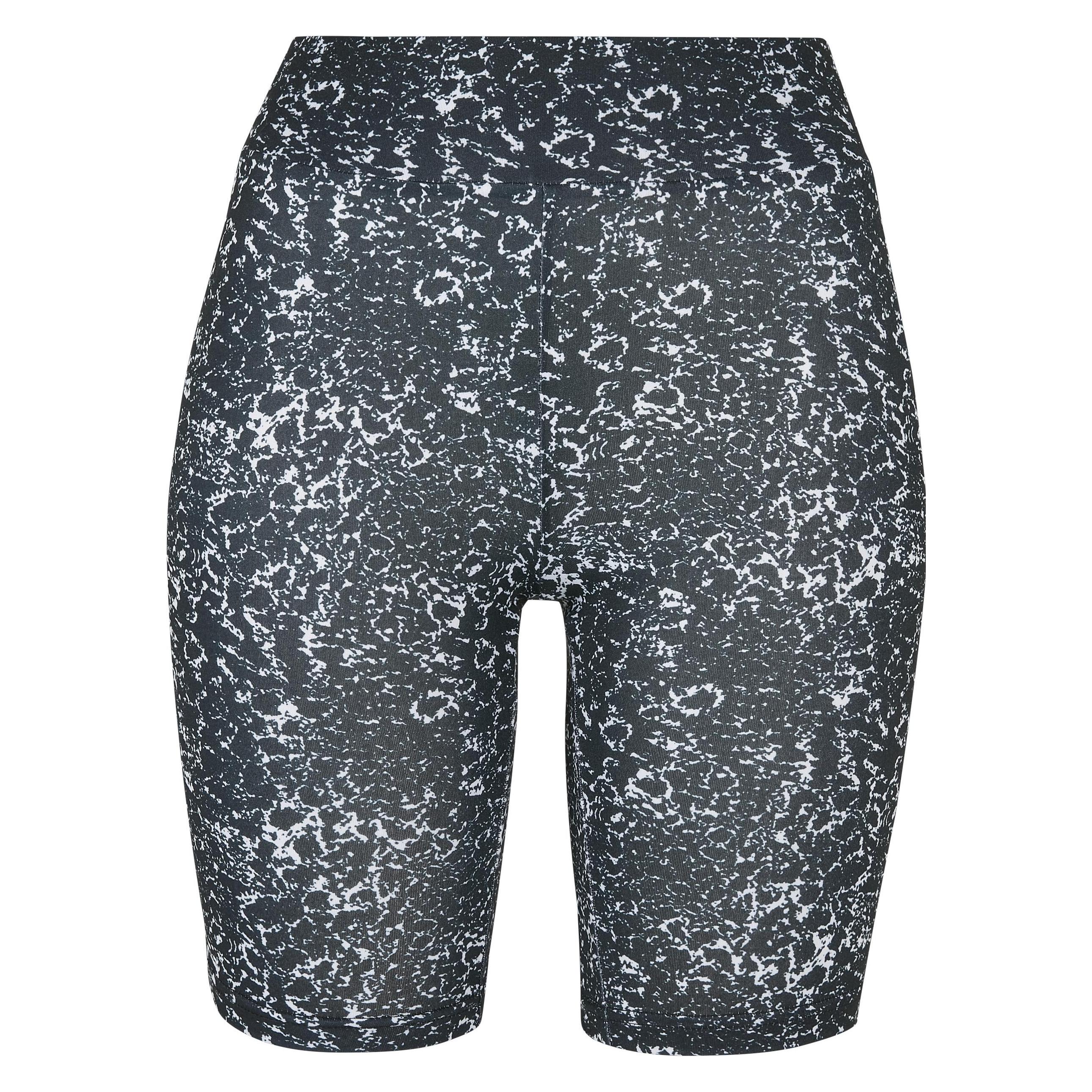 Urban Classics, Damen, Shorts, Tie Dye, Mehrfarbig, Weiss, Schwarz, (L)