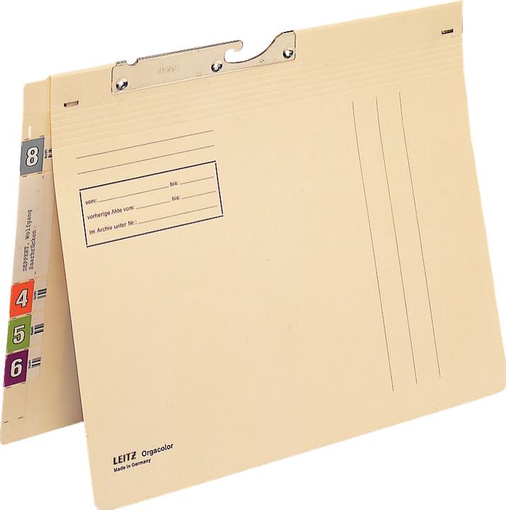 Produktbild Leitz Pendelhefter Orgacolor, A4, Amtsheftung, chamois (A4, 50 x)