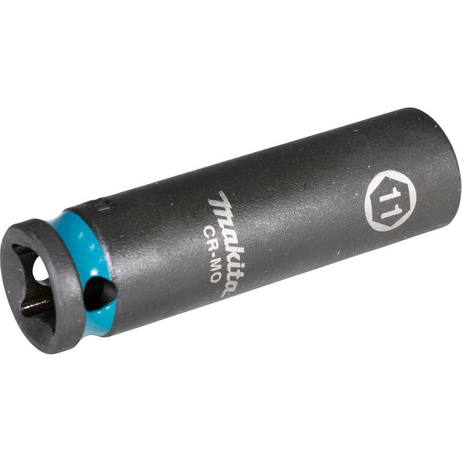 Makita, Chiave a bussola + esagonale, Chiave a bussola SW11 Impact Nero (11 mm)