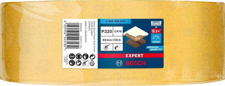 Produktbild Bosch Professional Zubehör EXPERT C470 Schleifpapierrolle zum Handschleifen, 93 mm x 50 m, G 320 (320)