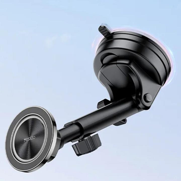 Produktbild Yesido - Car Holder (C179) - for Dashboard, Star Ring Magnetic Design, 360, 15W, Zinc Alloy - Black