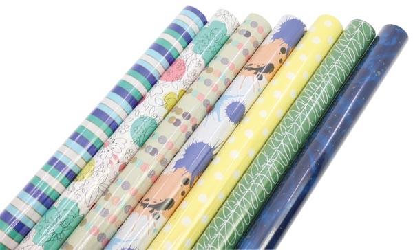 Actual product image Zöwie Wrapping paper roll 2m x70cm Modern motifs (1x)