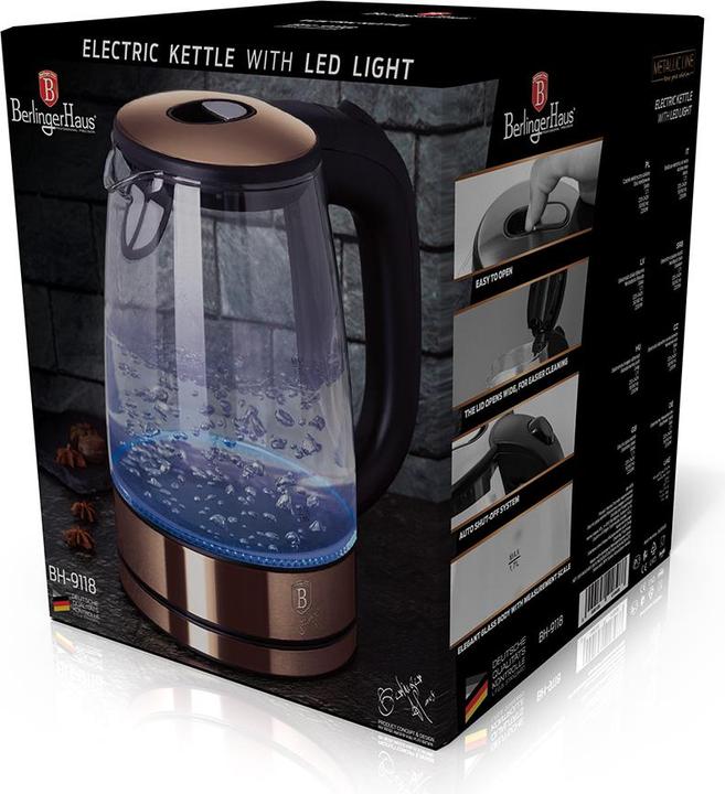 Actual product image BerlingerHaus ELECTRIC KETTLE 1.7l BH-9118 ROSE GOLD (1.70 l)