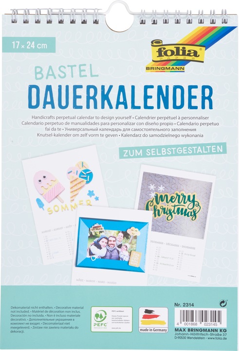 Produktbild Folia Dauerkalender (Spezial, Deutsch)