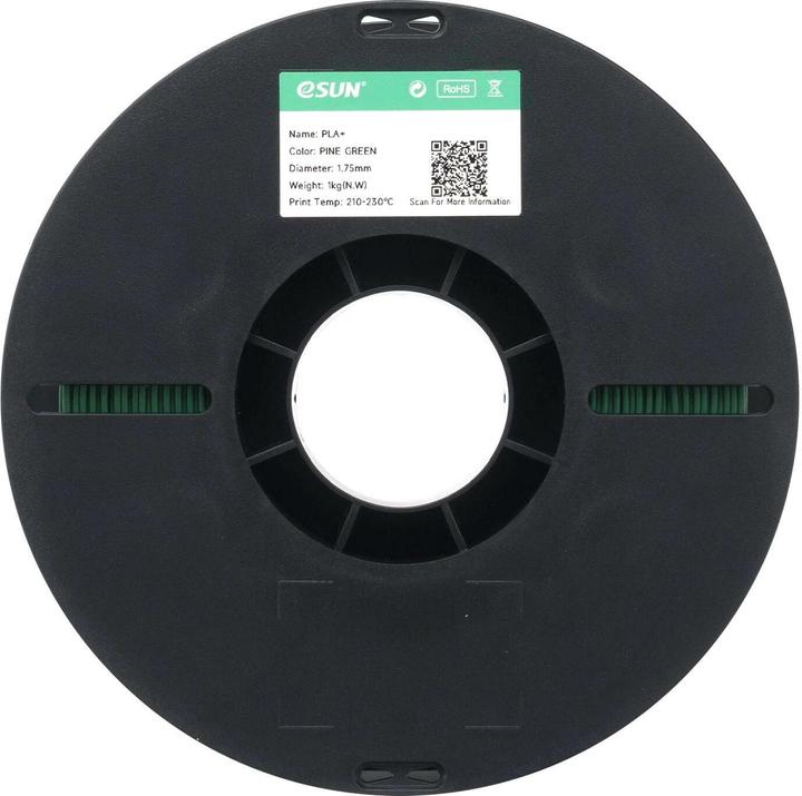 Actual product image eSUN EPLA+HS 1.75mm PINE GREEN 1kg (PLA+, 1.75 mm, 1000 g)