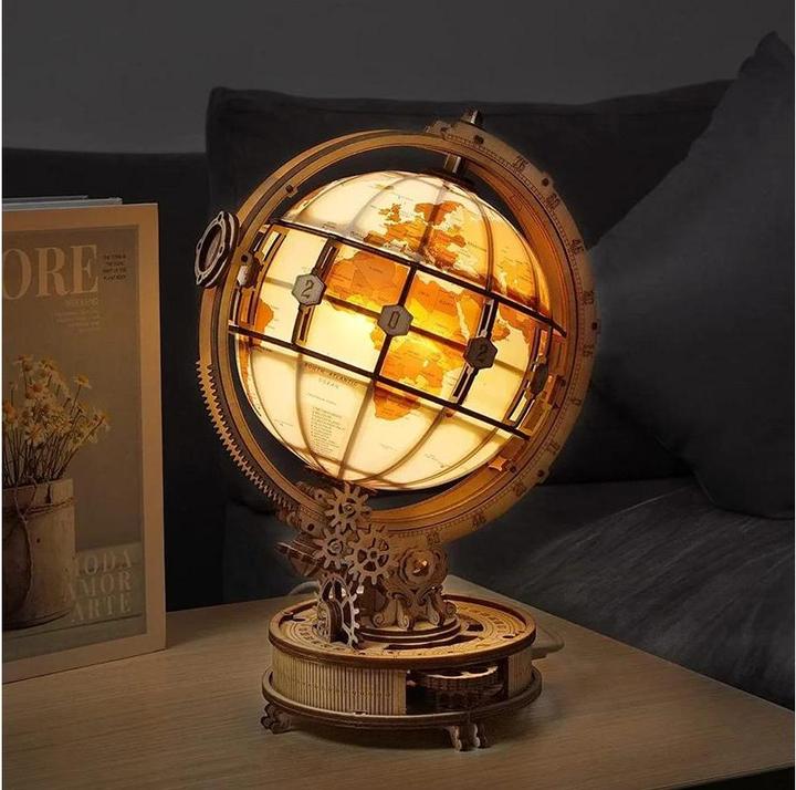 Image du produit Rokr Luminous Globe - Kit de construction en bois 3D