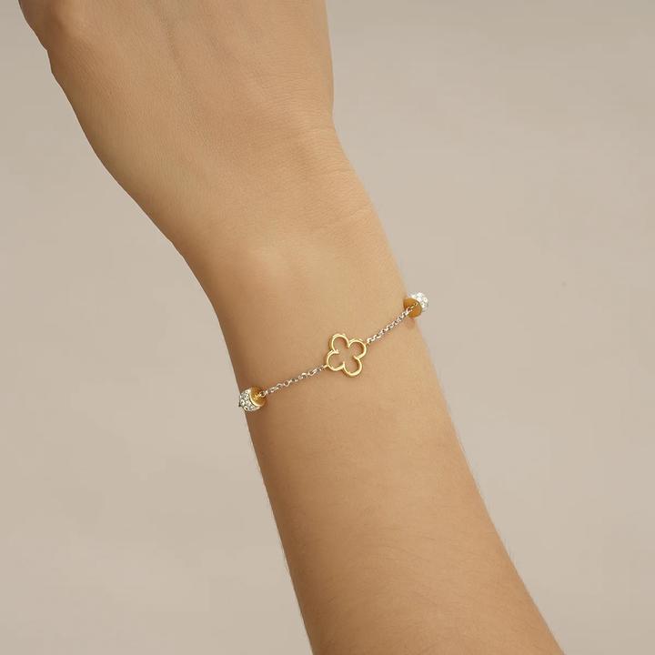 Produktbild Charles Garnier Zweifarbiges Silberarmband, Zirkoniumoxid (20.50 cm, 925er Silber)