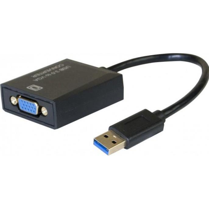 Thumbnail - Exertis Connect USB 3.0 Grafikkarten VGA Adapter Fügen Sie Ihrem Computer schnell eine Grafikkarte hinzu (VGA, 23 cm), D...