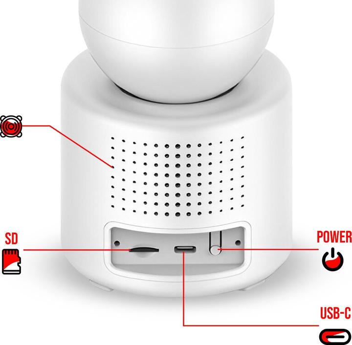 Actual product image xO camera CR03 video calling white (1920 x 1080 Pixels)