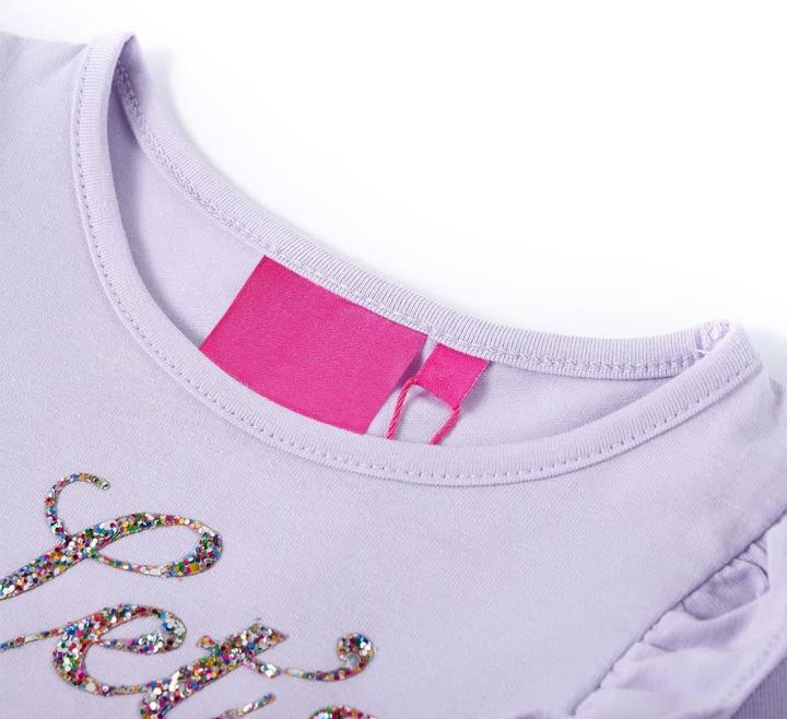 Immagine prodotto vidaXL Camicia da bambino a maniche lunghe lilla chiaro 140,Materiale: 95 % cotone. 5 (140)