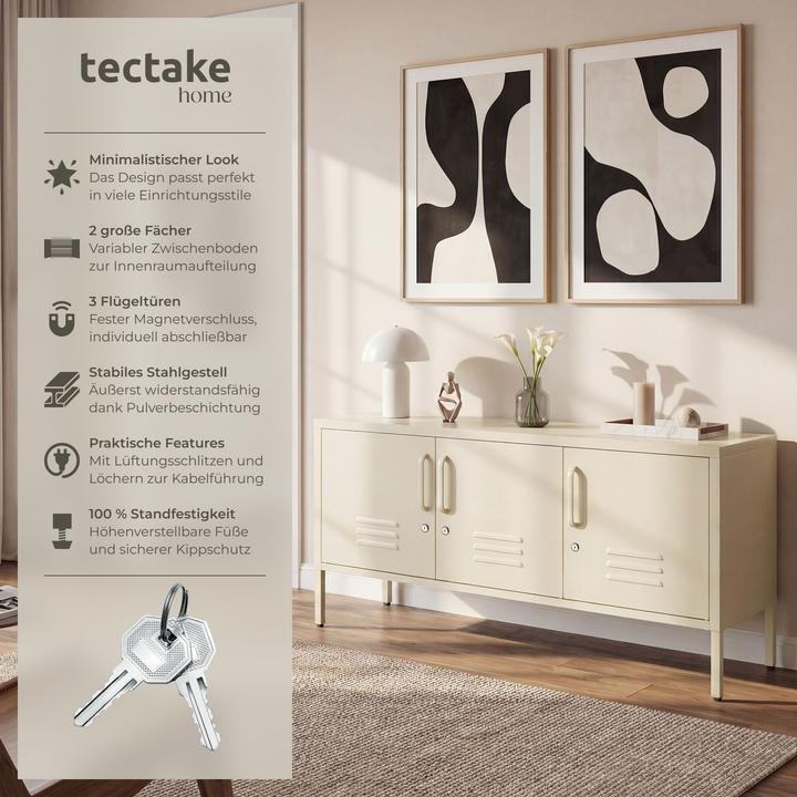 Image du produit tectake buffet (120 x 37.50 x 55.50 cm)