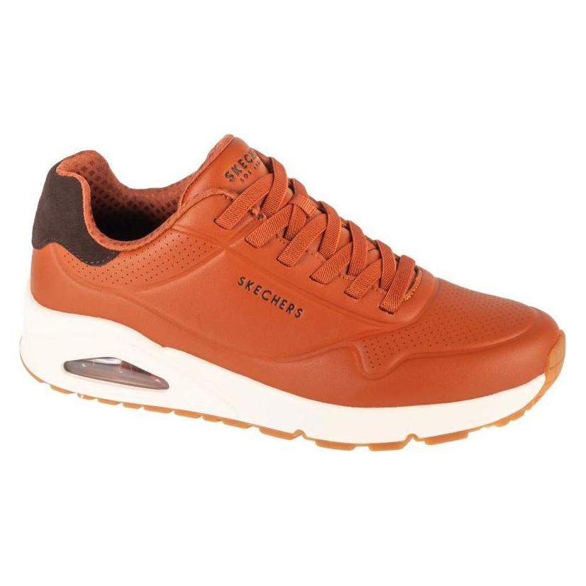 Skechers, Mannen, Sneakers, Uno - Lucht Op Maat Bruin, (42.5)