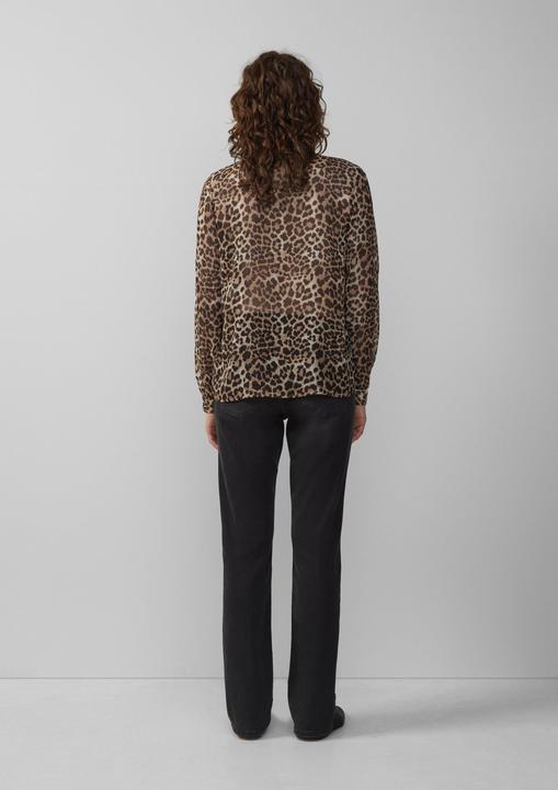 Image du produit S.Oliver Bluse Leicht transparente Chiffonbluse mit All-over-Print (38)