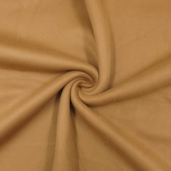 Actual product image Stoffrestposten Premium Fleece - Taupe - Minimum quantity: 1 metre