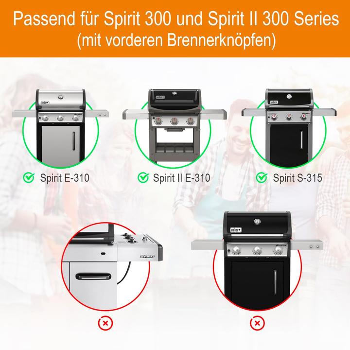 Image du produit BBQ Yummy Edelstahl Flavorizer Bars für Weber Spirit 300 Serie