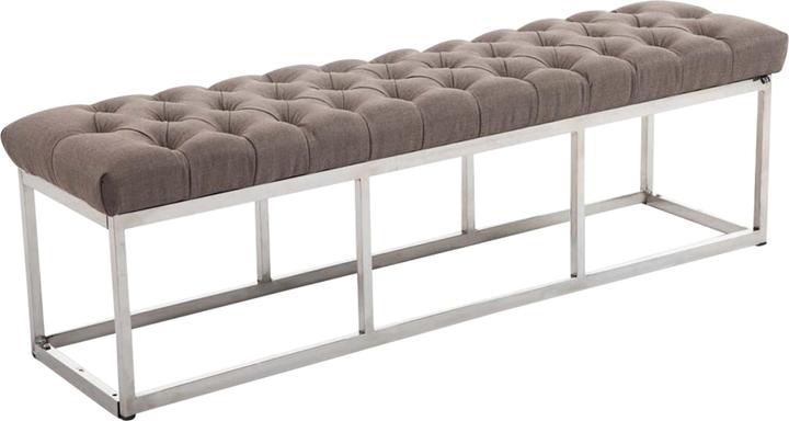 Actual product image Swisshandel24 Bench Amun Fabric E150, taupe (150 cm)