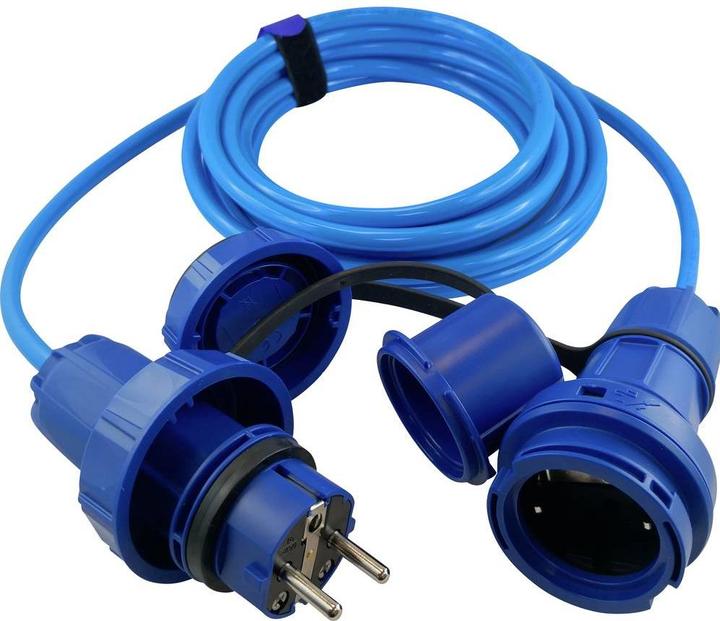 Immagine prodotto HAWA R7035 Cavo di prolunga 16 A blu 10,00 m (10 m, CEE 7/3)