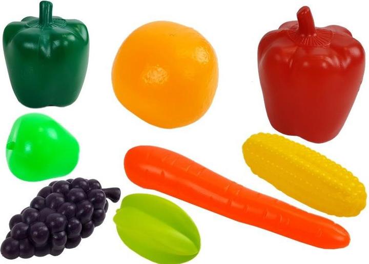 Lean Toys Spielzeugmarkt mit Einkaufswagen, Registrierkasse, Scanner, Lebensmitteleinkauf