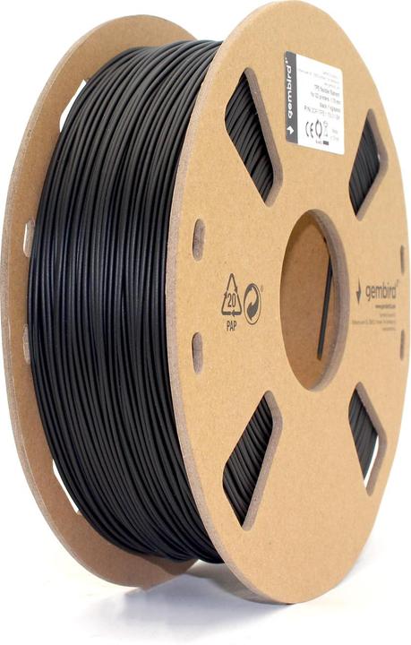 Actual product image Gembird 3DP-TPE1.75-01-BK - 1 piece(s) - 1 kg (TPE, 1.75 mm, 1450 g)
