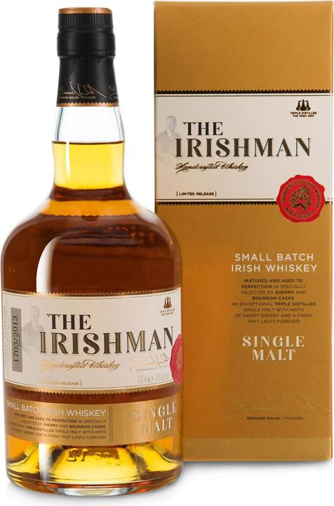 Produktbild Walsh Whiskey Distillery The Irishman Single Malt Irish Whiskey (Irish Whiskey, 1 x 70 cl)