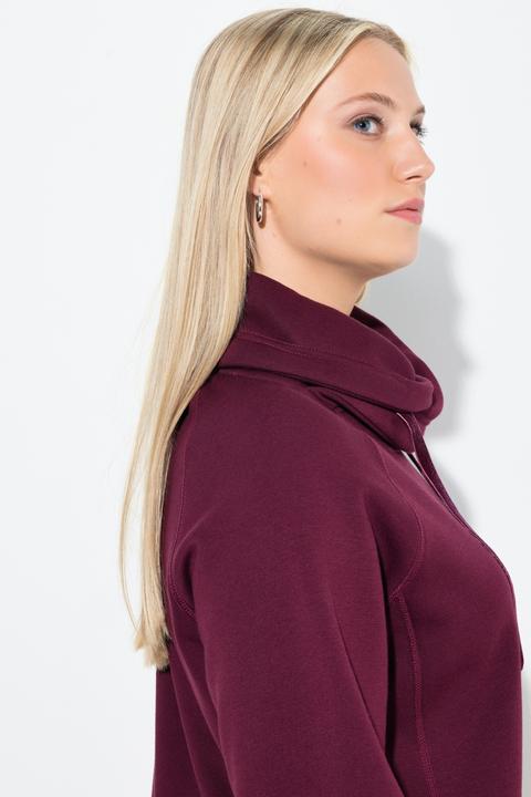 Produktbild Ulla Popken Sweatshirt, Schneeflocke, Stehkragen, Langarm (60)