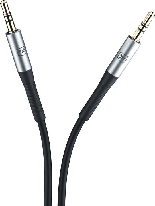 Actual product image 3MK Cable AUX Jack 3.5 mm - Jack 3.5 mm 1m (1 m)