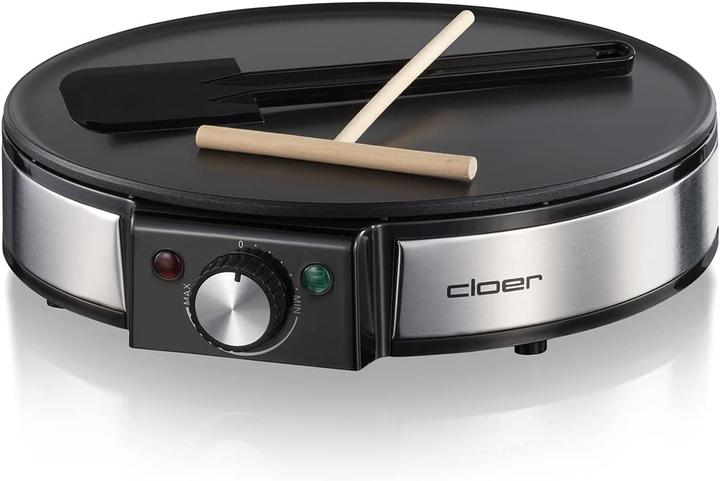 Image du produit Cloer 6630 Crêpière 2 crêpe(s), acier inoxydable