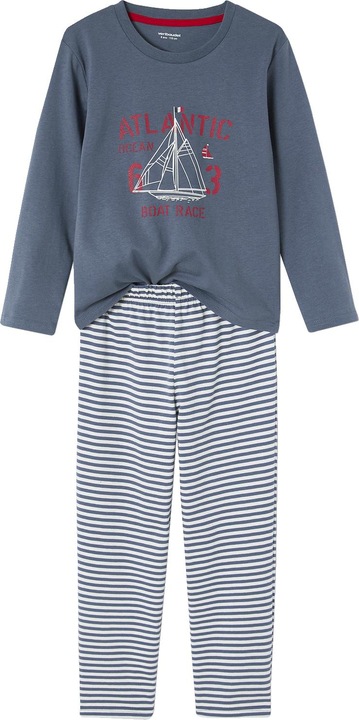 Actual product image Vertbaudet 2-pack boys' pyjamas with boat, jersey (110)