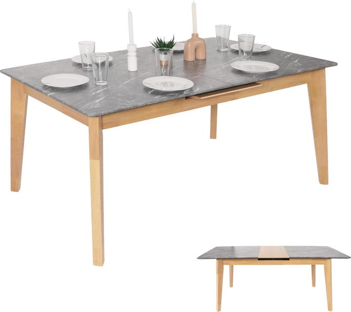 Produktbild JOHN316 ausziehbarer Esstisch (200 x 160 x 77 cm)