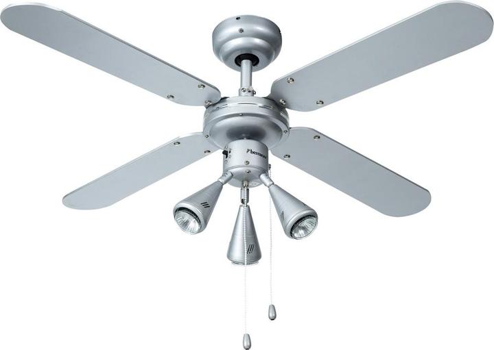 Bestron Deckenventilator mit 3 LED-Leuchten (50 dB)