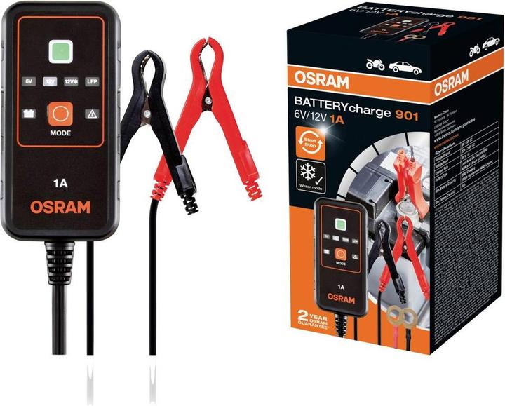 Produktbild Osram Intelligentes Batterieladegerät 1A/6-12V (12V, 1 A)