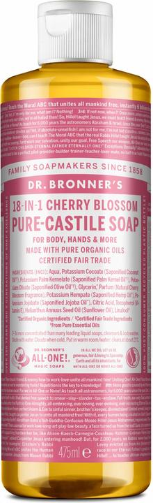 Actual product image Dr. Bronner's Pure Castile Liquid Soap Cherry Blossom 475 ml (475 ml)