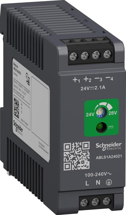 Produktbild Schneider Electric Spannungsversorgung, OPTIMUM, 100-240VAC, 24VDC, 2,1A, 50W, 1-phasig ABLS1A24021