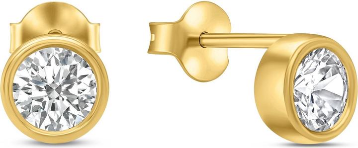 Immagine prodotto Brilio Argento - Orecchini minimalisti placcati oro EA323Y