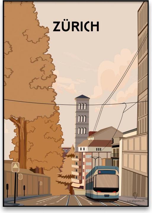 Image du produit Plakativ Zürich Poster A2 (59,4 x 42 cm)
