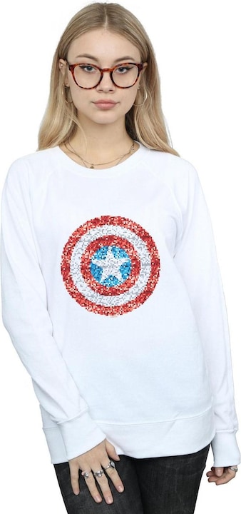 Produktbild Captain America Pixelated Shield Sweatshirt (M)