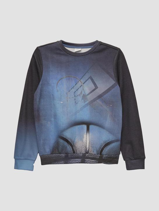 Produktbild s.Oliver Sweatshirt Sweatshirt mit Allover-Foto-Print (M)