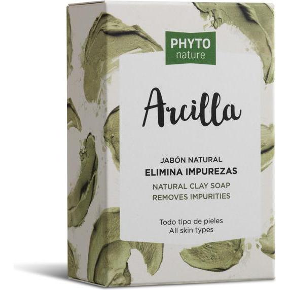 Luxana, Handseife, PHYTO NATURE pastilla jabón arcilla 120 gr (Hartseife)