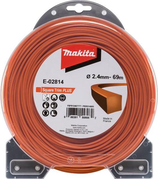 Image du produit Makita Fil de coupe carré 2,4mmx69m (Tondeuse à gazon, Fil de coupe + bobine de fil)