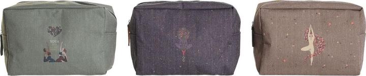 Produktbild DKD Home Decor Reise-Toilettentasche Braun grün Burgunderrot 20 x 8 x 14 cm