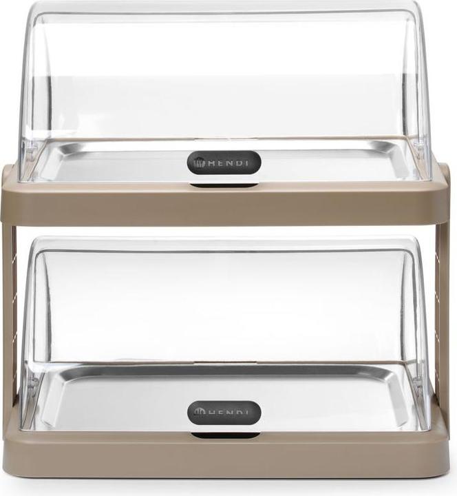 Produktbild Hendi Roll-Top-Kühldisplay doppelt. 440x320x(H)440 mm