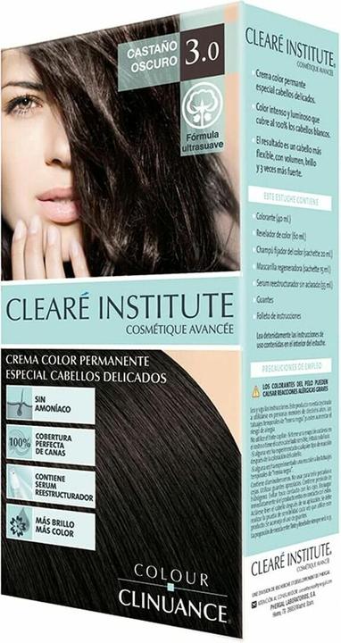 Actual product image Clearé Institute Cleare Institute Coloracion 3 0 Castano Oscuro Cabellos Delicados (Nº 3.0-castaño oscuro)