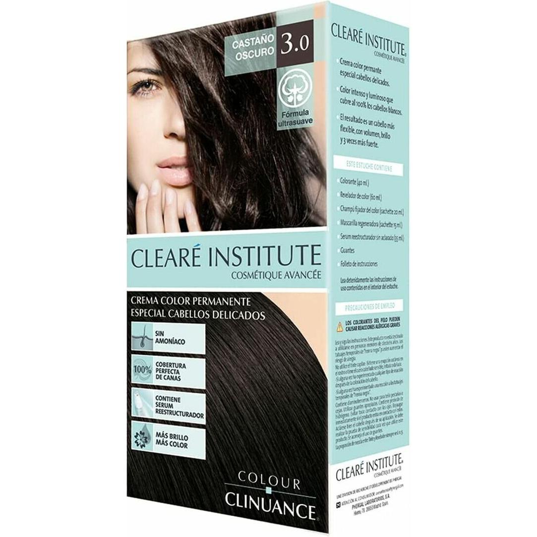 Clearé Institute, Haarfarbe, Cleare Institute Coloracion 3 0 Castano Oscuro Cabellos Delicados (3.0-castaño oscuro)